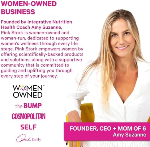 Pink Stork fertility supplement capsules texture and size