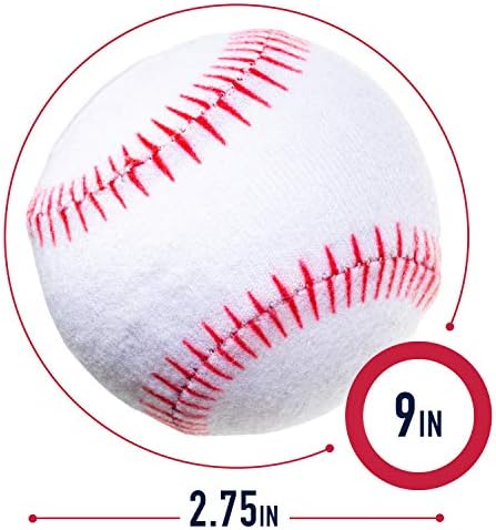 Youth plastic bat and four self-stick foam baseballs included in set