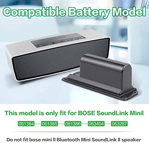 Fancy Buying replacement battery for Bose Soundlink Mini showing top alignment pins and contact terminals