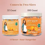 Close up view of the 100 count bulk pack of Three Lollies drug free pregnancy lozenges.