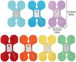 Folded colorful paper garlands showing compact storage size before expansion.