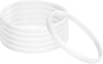 PATIKIL Silicone Bracelets, 6 Pack Colored Rubber Wristbands Blank Stretch Sports Bands for Adults Teen Sports Team Games, Black - Image 12