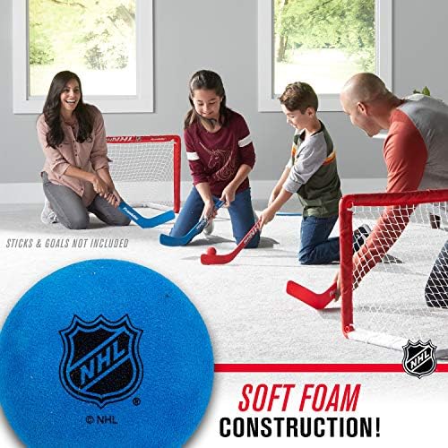 Franklin Sports mini hockey replacement balls pack showing bright colors