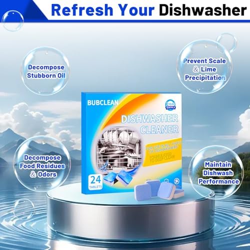 Bubclean dishwasher tablets for removing limescale and grease