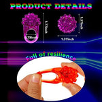 Bulk set of 100 LED party favor rings in packaging