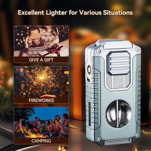RicecdCAT 5 in 1 lighter inside its premium presentation gift box package.