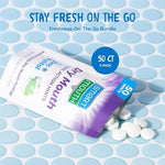 SmartMouth mints nutritional information label