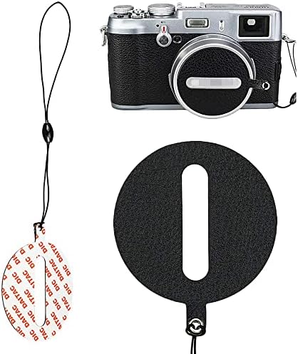 Jw premium camera cap holder sticker with 3M adhesive backing and security string leash
