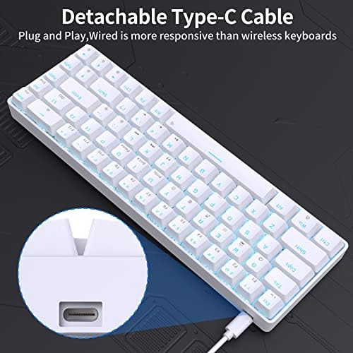 Dierya T68se 68 key layout showing arrow keys and delete button