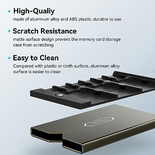 SMALLRIG Memory Card Case Holder Anti-Shock Anti-Fall and Scratch Suitable for SD/Micro SD/SIM Cards for Photography Enthusiasts - 2832 - Image 5