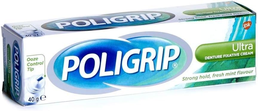Poligrip Ultra Denture Fixative Cream 40g - by Poligrip - Image 1