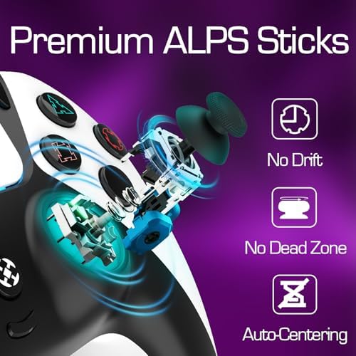 Ruibopad Enstixsm gaming gamepad packaging content displaying the authentic imported white controller.