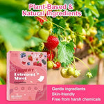 Hypoallergenic plant based laundry detergent strip being torn in half for small loads