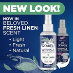 Crisp Linen scented Downy anti-wrinkle spray for clothing care