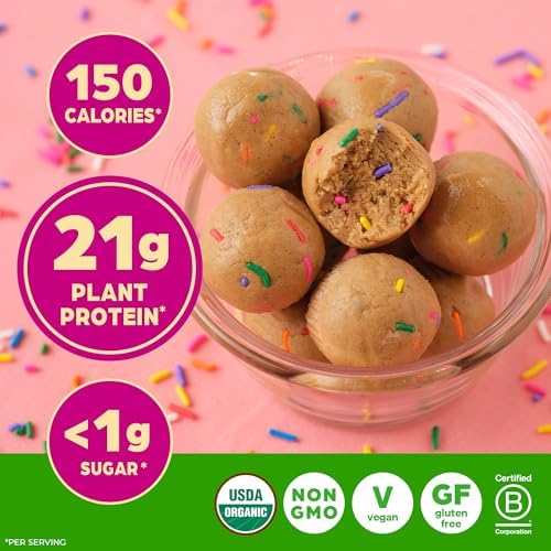 Orgain 1.02 pound protein container lifestyle serving suggestion