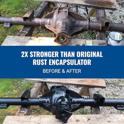 Eastwood rust encapsulator label detail showing heat resistance