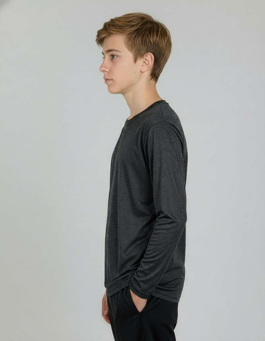 Real Essentials moisture wicking athletic top tagless label