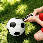 Classic panel design sports training ball for young boys and girls outdoor backyard play.