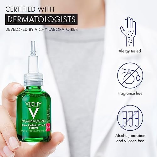 Vichy Normaderm BHA Exfoliating Serum side view of bottle