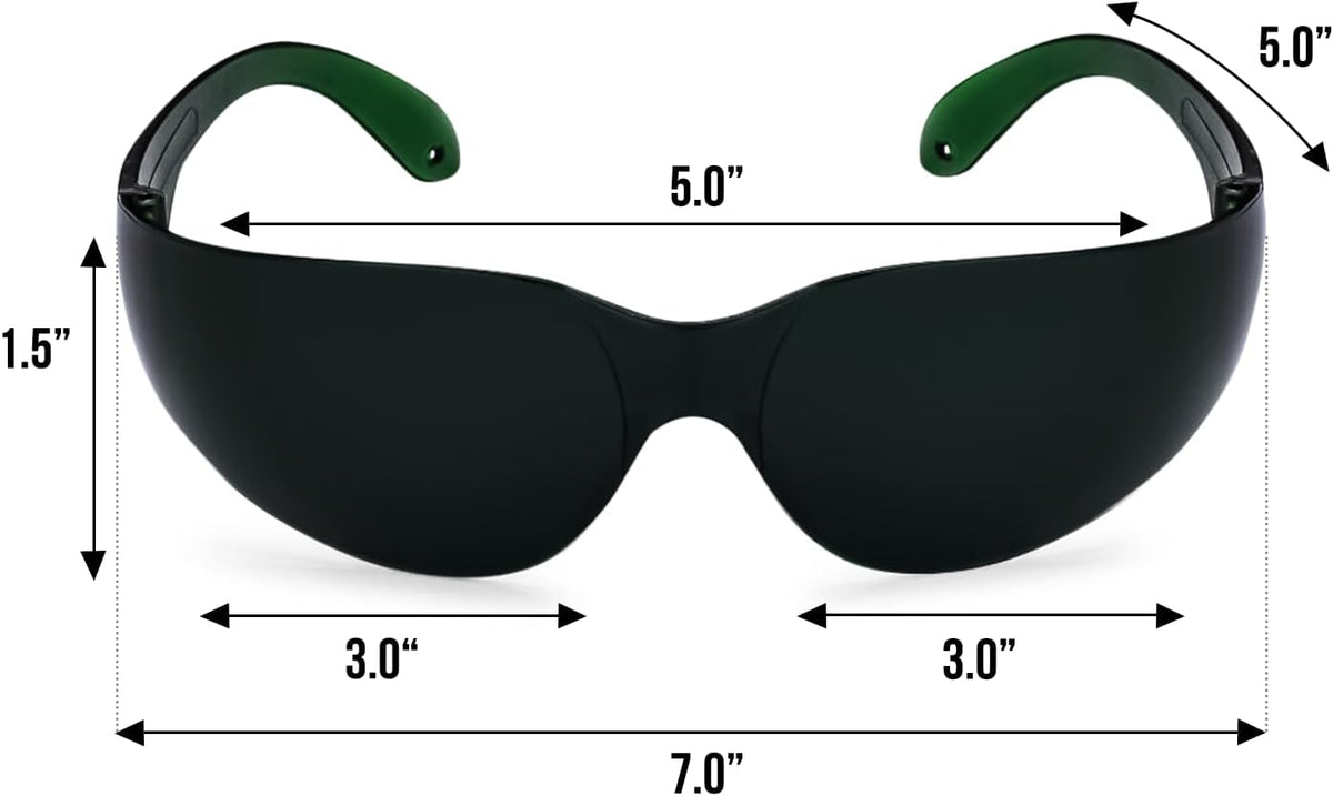 Mito red light glasses showing anti scratch lenses
