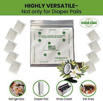 Eco friendly biodegradable diaper pail deodorizer made in USA