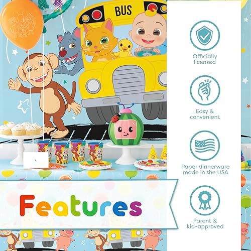 Full collection of Cocomelon birthday party essentials
