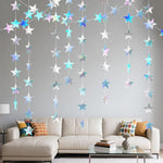 Packaged premium USA imported Eeatour star streamers ready for holiday event installation
