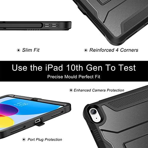 Soke authentic USA imported black rugged frame showing full body tablet coverage