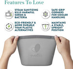 Evenflo reusable silicone steam bag for baby bottles