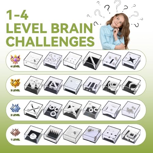 Multi-level difficulty IQ test fidget toys for hands-on spatial reasoning development