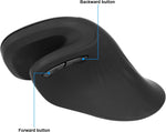 Yocunker black wireless mouse connected to a laptop setup