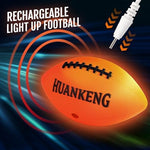 Youth size number six glowing football package including the hand pump and accessories.