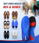 Close up of the deep TPU heel cup on Neupu orthotic insoles designed for stability and motion control.