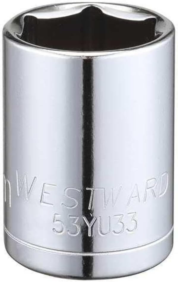 Westward 21 mm socket front view metric hand tool