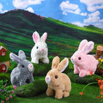 Halloscume realistic interactive bunny toys for kids easter gift collection