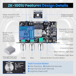 ARRAROWN True Wireless Stereo power amplifier module pairing layout for dual speaker setup