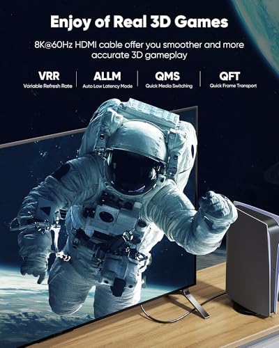 Highwings long video cord connected to a modern premium television interface.