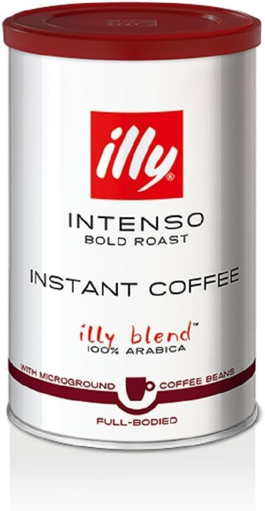 Illy imported coffee packaging side angle