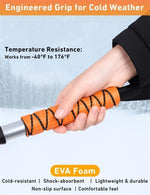 EcoNour winter car accessory showcasing the orange soft ergonomic foam grip handle
