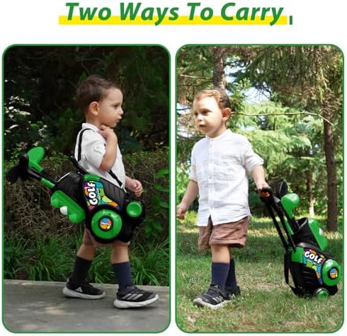 Liberry golf cart with retractable handle and wheels