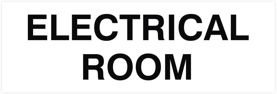 Basic Electrical Room Door/Wall Sign | Durable Construction | Building Safety - Red/Gold - Medium (1 Pack) - Image 15