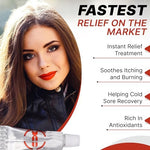 Fast acting cold sore treatment for lip tingling and burning relief