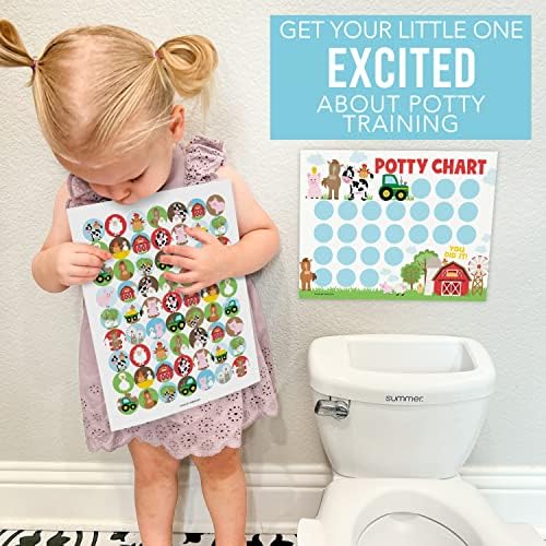 Premium heavyweight paper reward chart for boys and girls toilet training.