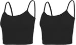 NEWITIN 4 Pack Spaghetti Strap Camisole Top Adjustable Strap Tank Top for Women - Image 13