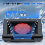 IETS GT600 laptop cooling unit rear view showing the protective washable dust filter mesh installation