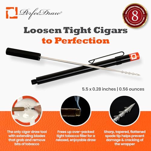 Perfec - PerfecDraw Patented Cigar Draw Enhancer Tool and Nubber, 5 inches - Image 3