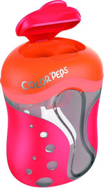 Helix Maped ColorPeps 2 hole sharpener close up showing rounded tip blade mechanism