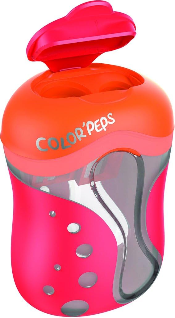 Helix Maped ColorPeps 2 hole sharpener close up showing rounded tip blade mechanism