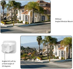 Anti reflection silicone bracket for clear outdoor monitoring through window glass