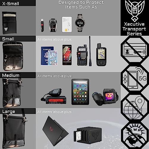 Xtreme Sight Line Xecutive Faraday Bag side profile and material detail